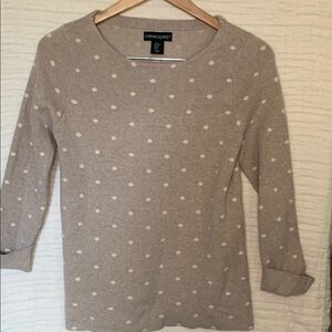 Cynthia Rowley White PolkaDot Sweater